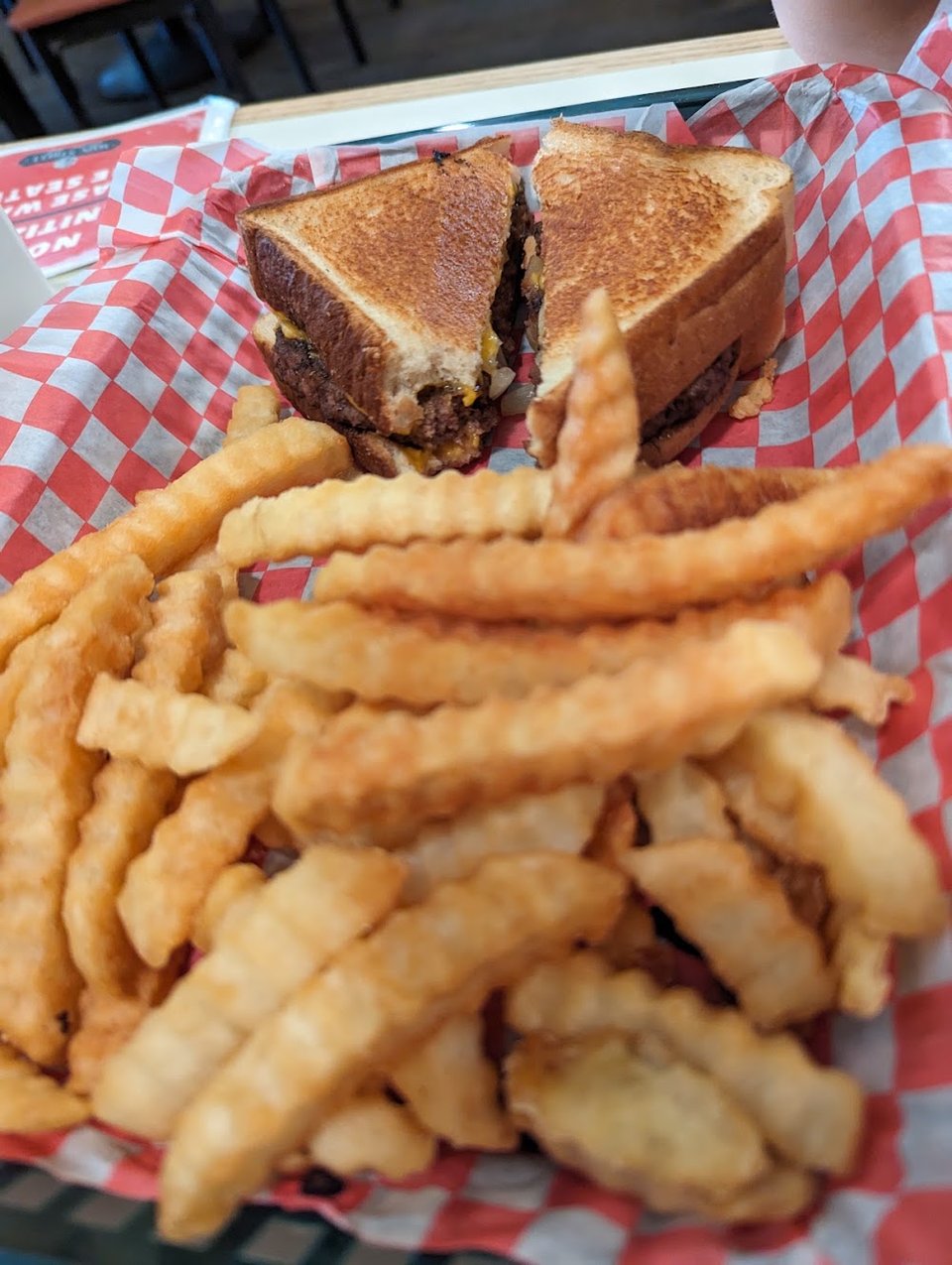 Patty Melt with Fries